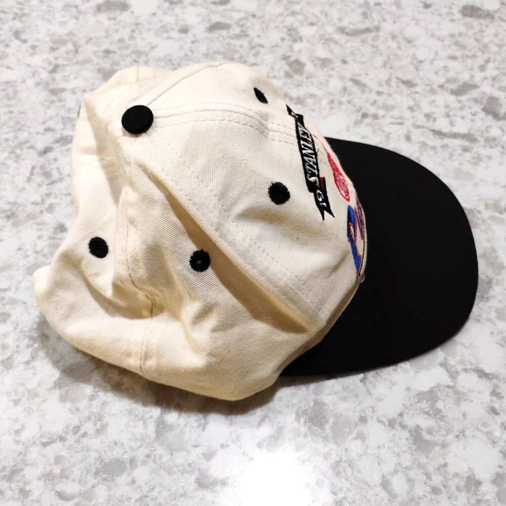 Vintage 1997 NHL Stanley Cup Playoffs Snapback Hat Cap Logo 7 White Hockey - Picture 3 of 7